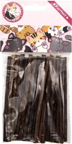 Make Me Purr Matatabi Sticks (20 Stuks) - Silver Vine Kattenkruid Stokjes - Catnip Effect Kauwstokjes - Kattensnack Kattensnoepjes - Kattenspeelgoed Kattenspeeltjes -Kattenbenodigdheden Winkel 600x1200 2