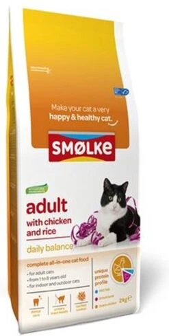 Smolke Adult Chicken & Rice 10 Kg - Kat -Kattenbenodigdheden Winkel 606x1200