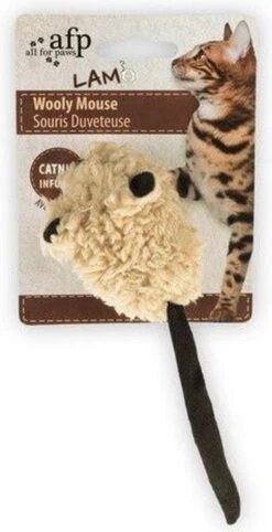 All For Paws Catnip Wooly Mouse -Kattenbenodigdheden Winkel 615x1200 1