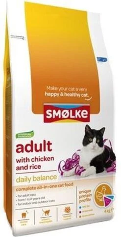 Smolke Adult Chicken & Rice 10 Kg - Kat -Kattenbenodigdheden Winkel 615x1200