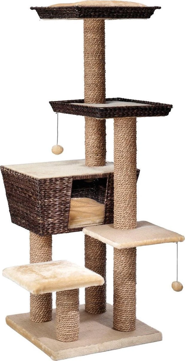 Ebi Krabpaal Trend Curacao - Bruin - 48 X 48 X 141cm 1 Ebi Krabpaal Trend Curacao - Bruin - 48 X 48 X 141cm