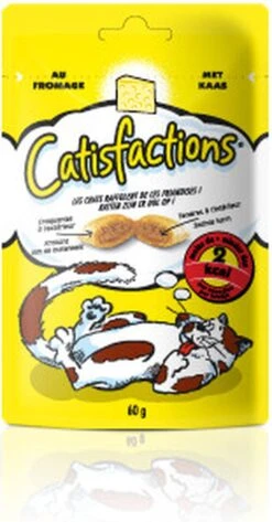 Catisfactions Kattensnoepjes - Kaas - Kattensnack - 60 G - 1 Zakje -Kattenbenodigdheden Winkel 626x1200 1