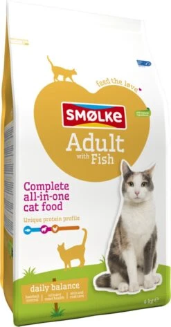 Smolke Adult Fish & Rice 4 Kg - Kat 31 Smolke Adult Fish & Rice 4 Kg - Kat -Kattenbenodigdheden Winkel 626x1200
