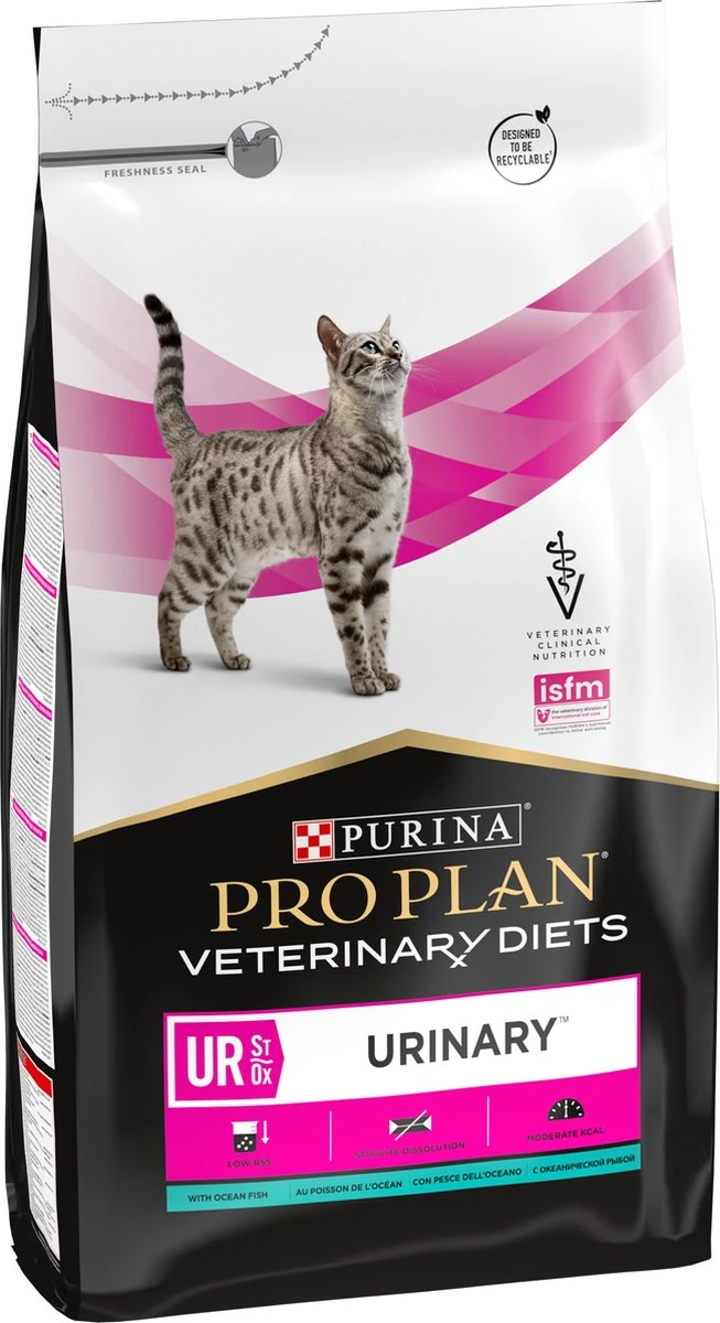 Purina Pro Plan Veterinary Diets Feline UR Urinary Kattenvoer Ocean Fish - 5 Kg 1 Purina Pro Plan Veterinary Diets Feline UR Urinary Kattenvoer Ocean Fish - 5 Kg