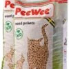 Peewee Houtkorrels Kattenbakvulling - 2 X 9 Kg (18 Kg, 28l) + Gezonde Kattensnack