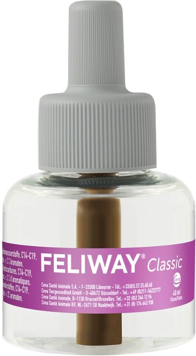 Feliway Classic - Navulling - 3 X 48 Ml - Anti-stress Kat 2 Feliway Classic - Navulling - 3 X 48 Ml - Anti-stress Kat - Afbeelding 2