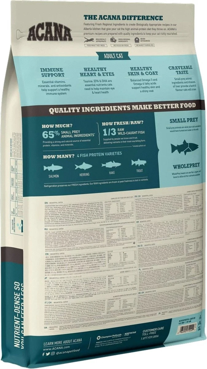 Acana Cat Bountiful Catch 4,5 Kg - Kat 7 Acana Cat Bountiful Catch 4,5 Kg - Kat - Afbeelding 7