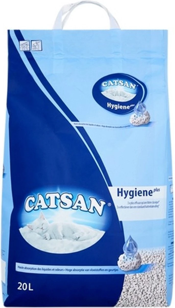 Catsan Hygiene Plus Kattenbakvulling - 20 Liter 1 Catsan Hygiene Plus Kattenbakvulling - 20 Liter