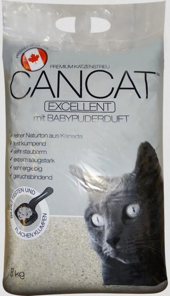Cancat Excellent Kattenbakvulling 3x8kg Perfecte Klontvorming Met Babypoeder 2 Cancat Excellent Kattenbakvulling 3x8kg Perfecte Klontvorming Met Babypoeder - Afbeelding 2