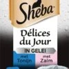 Sheba - Delices Du Jour - Katten Natvoer - In Gelei - Zalm & Tonijn - 36 X 50g