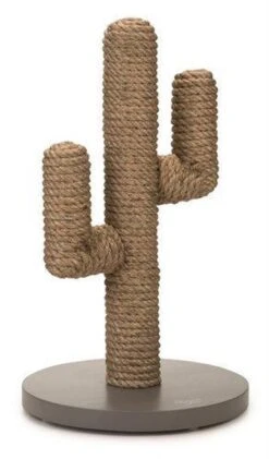 Designed By Lotte Houten Cactus - Krabpaal - Taupe - 35 X 35 X 60 Cm -Kattenbenodigdheden Winkel 704x1200