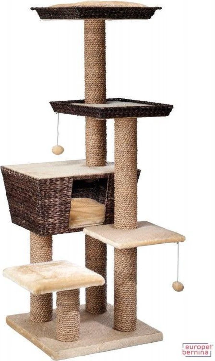 Ebi Krabpaal Trend Curacao - Bruin - 48 X 48 X 141cm 3 Ebi Krabpaal Trend Curacao - Bruin - 48 X 48 X 141cm - Afbeelding 3