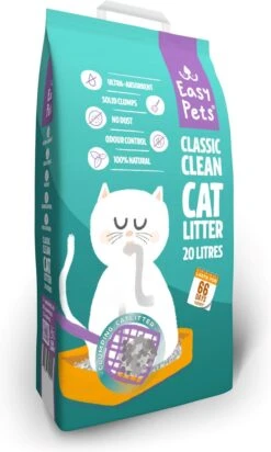 Easypets Classic Clean Kattenbakvulling 20L - Klontvormend Kattengrit - Geur Bescherming 5 Easypets Classic Clean Kattenbakvulling 20L - Klontvormend Kattengrit - Geur Bescherming -Kattenbenodigdheden Winkel 719x1200 8