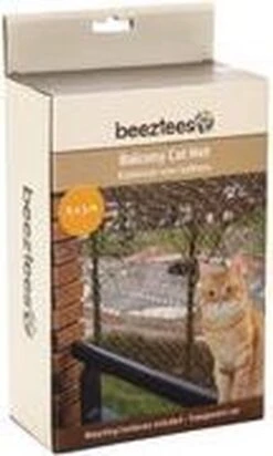 Beeztees - Kattennet - Voor Balkon - Transparant - 8x3 M -Kattenbenodigdheden Winkel 720x1200