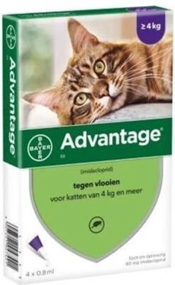 Bayer Advantage 40 Tegen Vlooien - <4kg - 4 X 0,4 Ml - Adult -Kattenbenodigdheden Winkel 735x1200 2
