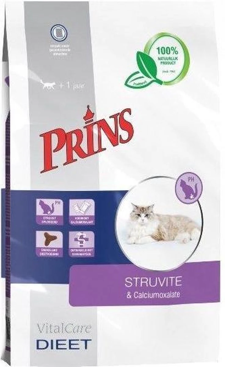 Prins VitalCare Dieetvoeding Struvite & Calciumoxalaat 5 Kg - Kat 10 Prins VitalCare Dieetvoeding Struvite & Calciumoxalaat 5 Kg - Kat - Afbeelding 10