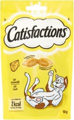 Catisfactions Kattensnoepjes - Kaas - Kattensnack - 60 G - 1 Zakje -Kattenbenodigdheden Winkel 746x1200 3