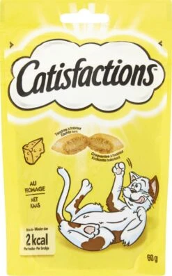 Catisfactions Kattensnoepjes - Kaas - Kattensnack - 60 G - 1 Zakje -Kattenbenodigdheden Winkel 746x1200 4