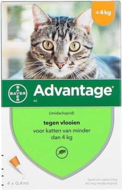 Bayer Advantage 40 Kat 4 Pip - Anti Vlooienmiddel - 2 X 0.4 Ml - 0 - 4 Kg 5 Bayer Advantage 40 Kat 4 Pip - Anti Vlooienmiddel - 2 X 0.4 Ml - 0 - 4 Kg -Kattenbenodigdheden Winkel 771x1200 1