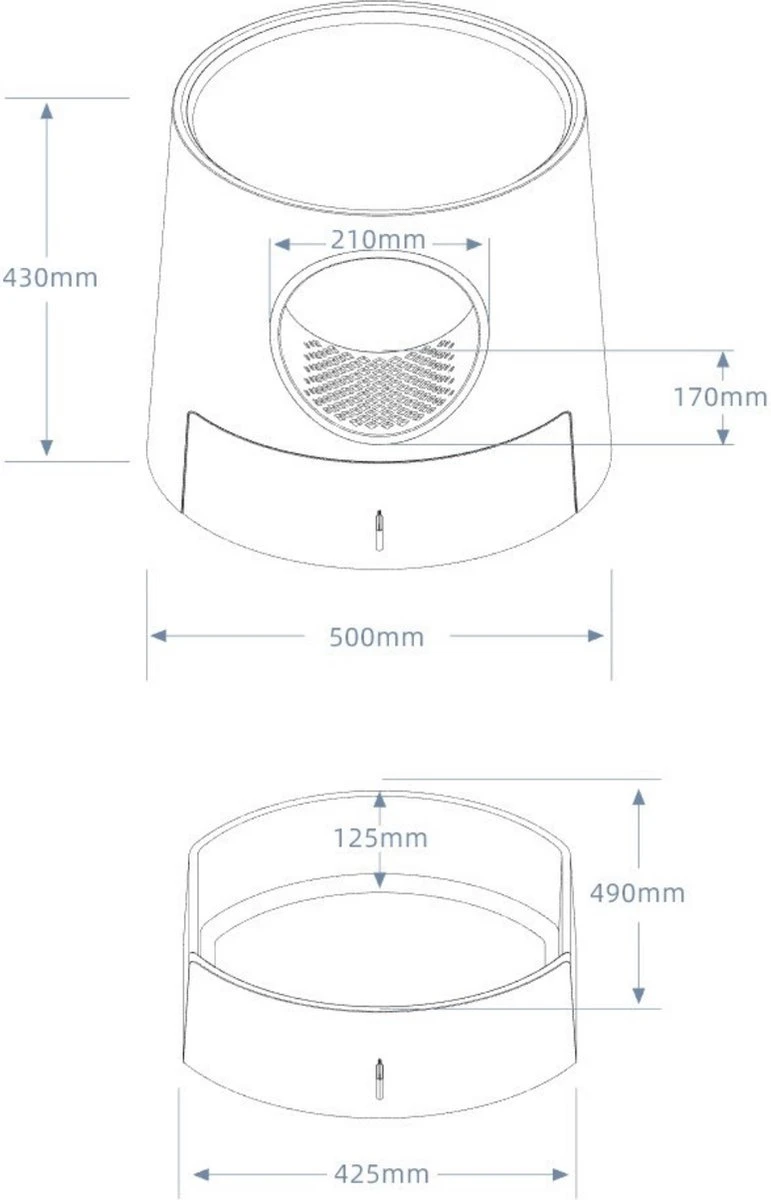 A Sunny Day Kattenbak Met Lade, Bedje En Krabplank - Inclusief Schepje - Design Kattenbak - Wit - Dichte Kattenbak - Kattenbak Gesloten 6 A Sunny Day Kattenbak Met Lade, Bedje En Krabplank - Inclusief Schepje - Design Kattenbak - Wit - Dichte Kattenbak - Kattenbak Gesloten - Afbeelding 6
