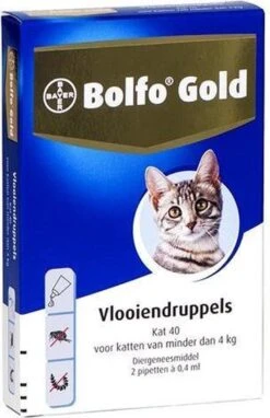 Bayer Bolfo Gold 40 Anti Vlooienmiddel - Kat - 0 Tot 4 Kg - 4 Pipetten -Kattenbenodigdheden Winkel 776x1200 1