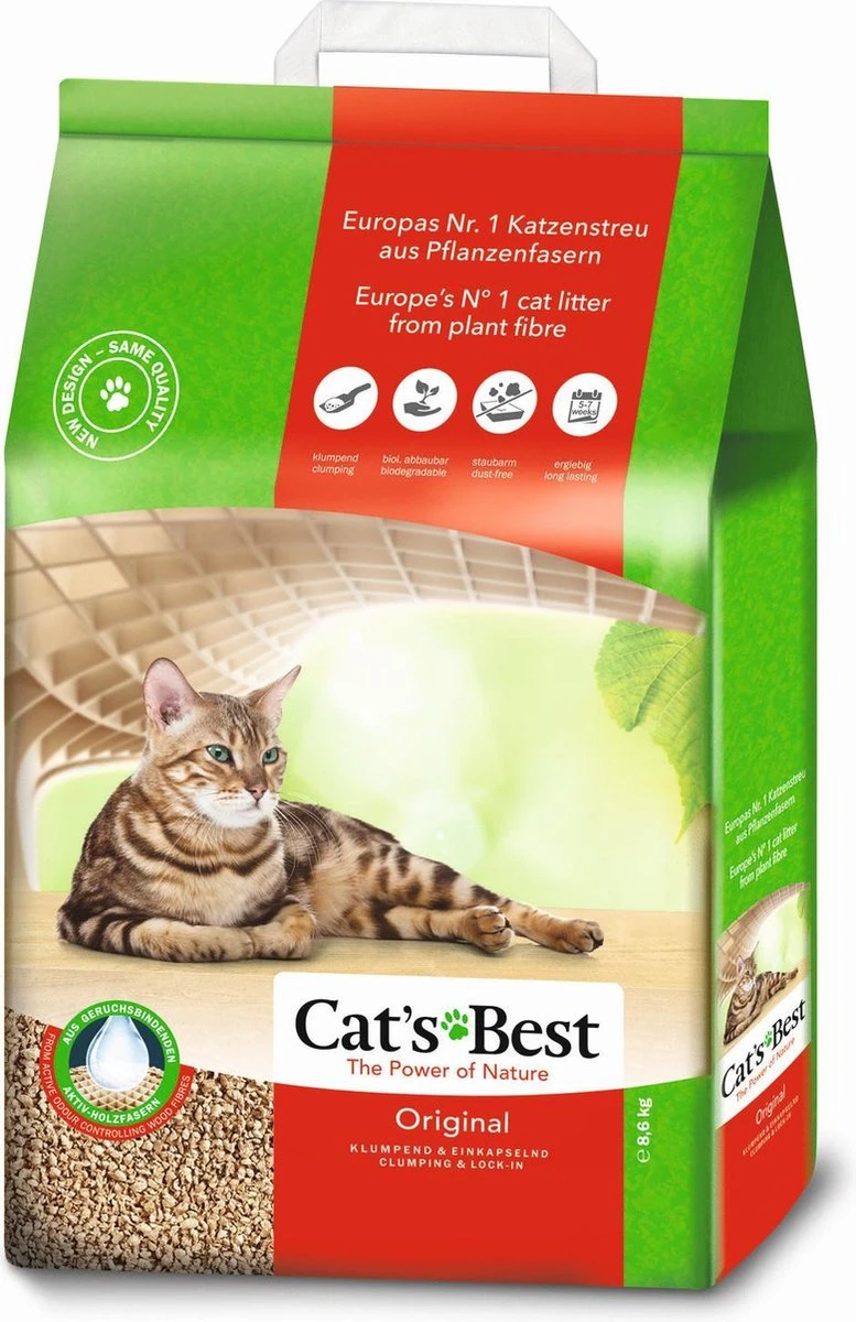 Cat's Best Original - Kattenbakvulling - 20 L 7 Cat's Best Original - Kattenbakvulling - 20 L - Afbeelding 7