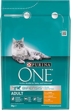 Purina ONE Adult - Kattenvoer Kip & Volkoren Granen - 3kg -Kattenbenodigdheden Winkel 780x1200 1