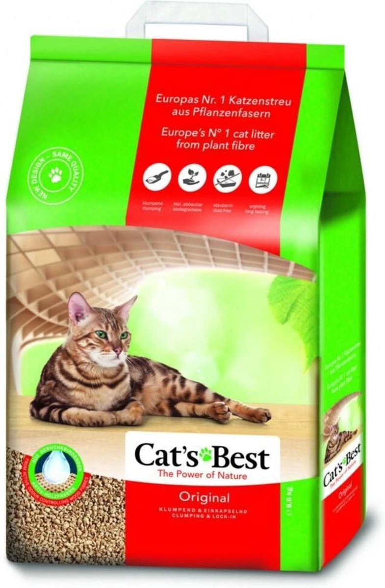 Cat's Best Original - Kattenbakvulling - 20 L 5 Cat's Best Original - Kattenbakvulling - 20 L - Afbeelding 5