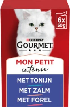 Gourmet Mon Petit Intense - Kattenvoer Natvoer - Vis - 24 X 50 Gr