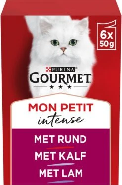 Gourmet Mon Petit Intense - Kattenvoer Natvoer - Vlees - 24 X 50 Gr
