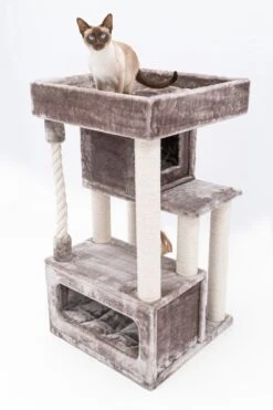 Petrebels Lodge 107 Krabpaal - Cappuccino - Design - Zeer Stabiel -Kattenbenodigdheden Winkel 800x1200 16