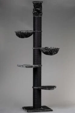 Krabpaal Plafondhoog Voor Grote Katten Maine Coon Tower Blackline Donkergrijs Antraciet Van RHRQuality -Kattenbenodigdheden Winkel 800x1200 24