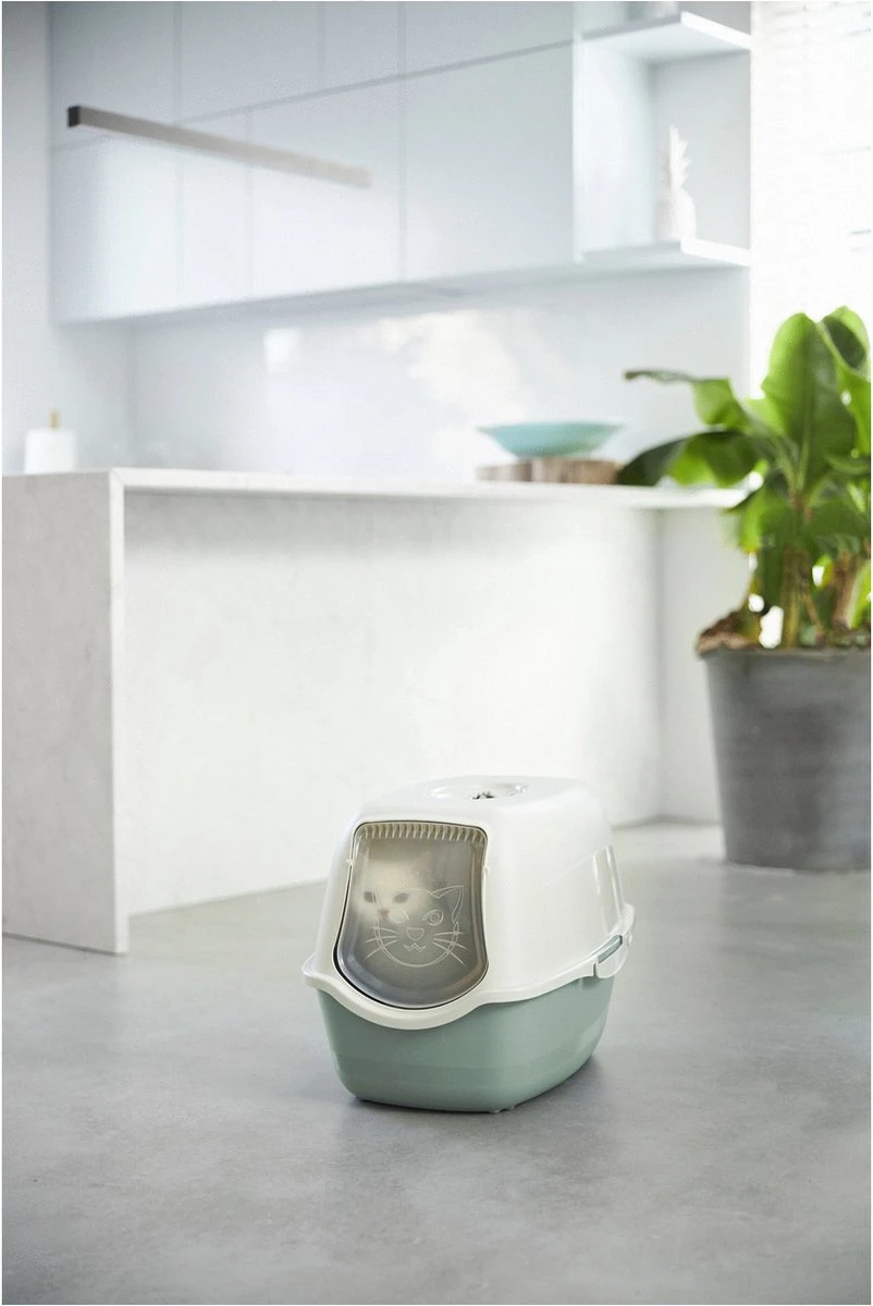 Rotho Bailey - Kattenbak - Groen/Zand 3 Rotho Bailey - Kattenbak - Groen/Zand - Afbeelding 3