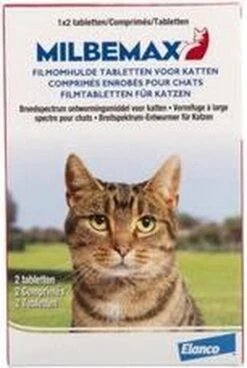 Milbemax Kat Ontwormingsmiddel 2 Tabletten -Kattenbenodigdheden Winkel 805x1200 5