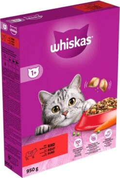 Whiskas 1+ Kattenbrokken - Rund - Doos 5 X 950 G -Kattenbenodigdheden Winkel 808x1200 2