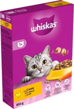 Whiskas 1+ Kattenbrokken - Kip - Doos 5 X 950 G -Kattenbenodigdheden Winkel 809x1200 2