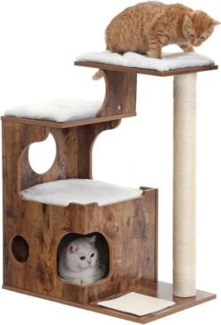 Luxe Krabpaal - Hout - Bruin - 88cm -Kattenbenodigdheden Winkel 817x1200 3
