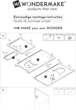 WONDERMAKE® Grote Kattenkast Houten Voor Kattenbak Kattentoilet, XL-kattenbak Dressoir Kastje Met Schuiflade, Designer Kattenhuis Met Kattenhol Kattenbakkast, Kasten Kast Voor Katten Binnen Hoog, 51 X 46 X 96 Cm, Wit -Kattenbenodigdheden Winkel 827x1200 3