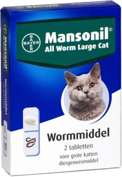 Mansonil All Worm Large Cat Ontworming - Grote Kat - 2 Tabletten -Kattenbenodigdheden Winkel 827x1200 4