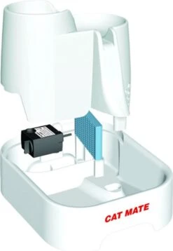 Cat Mate - Waterfontein Kat - Kattenfontein - Drinkfontein Kat - Fluisterstil - Poezen Fontein - Dieren Drinkbakken - Honden Fontein - 2 L -Kattenbenodigdheden Winkel 827x1200 5