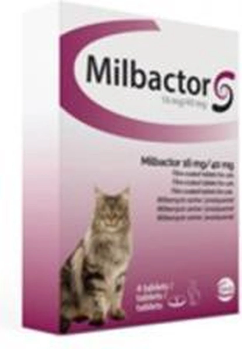 Milbactor Grote Katten 4 Tabletten 2 Milbactor Grote Katten 4 Tabletten - Afbeelding 2
