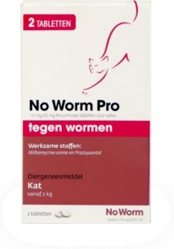 Exil No Worm Pro - Kat - 2 Tabletten -Kattenbenodigdheden Winkel 837x1200
