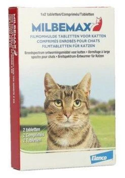 Milbemax Kat Ontwormingsmiddel 2 Tabletten -Kattenbenodigdheden Winkel 846x1200