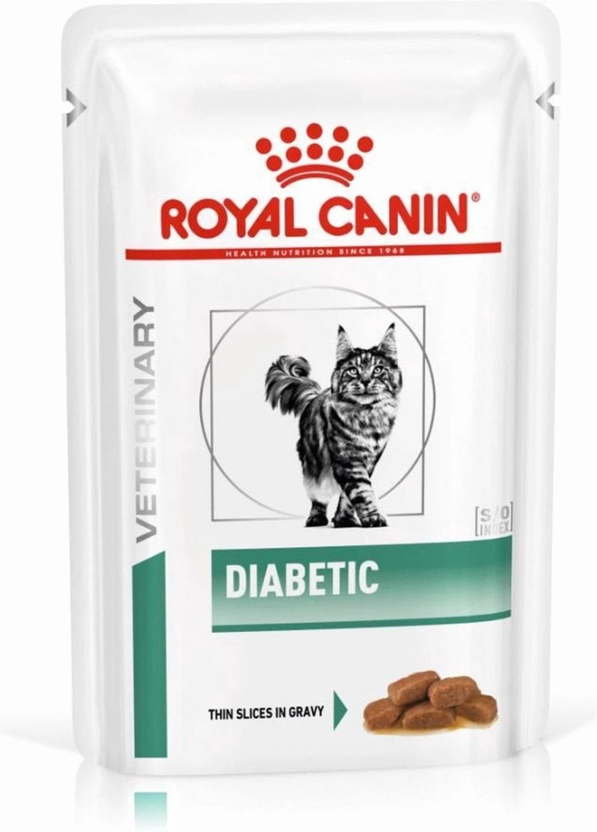 Royal Canin Diabetic Kat Natvoer 12x85 G 1 Royal Canin Diabetic Kat Natvoer 12x85 G