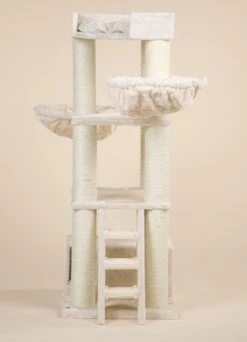 RHRQuality Corner Coon Krabpaal Voor Grote Katten - 60 X 56 X 151 Cm - Crème -Kattenbenodigdheden Winkel 866x1200 4