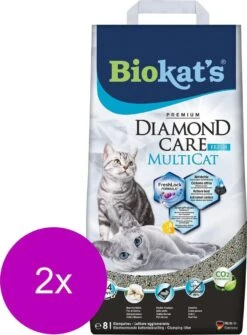 Biokat's Diamond Care Multicat - Kattenbakvulling - 2 X 8 L -Kattenbenodigdheden Winkel 885x1200 1