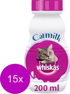 Whiskas Katten Melk - 15 Flesjes X 200 Ml -Kattenbenodigdheden Winkel 893x1200
