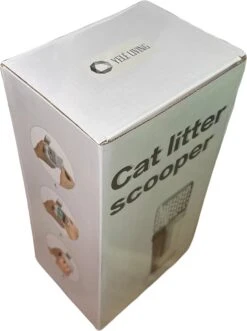 YELÉ LIVING – Kattenbakschep – Haarverwijderaar - Cat Litter Scoop – Kattenbakschep Met Container – Katten – Kattenbak – Grijs/wit – Kattenbak Schep – Grind – Kattengrind – Kattenbak Grind – Poep Zakjes – Afvalcontainer - All-in-1 Kattenbakschep -Kattenbenodigdheden Winkel 895x1200 5
