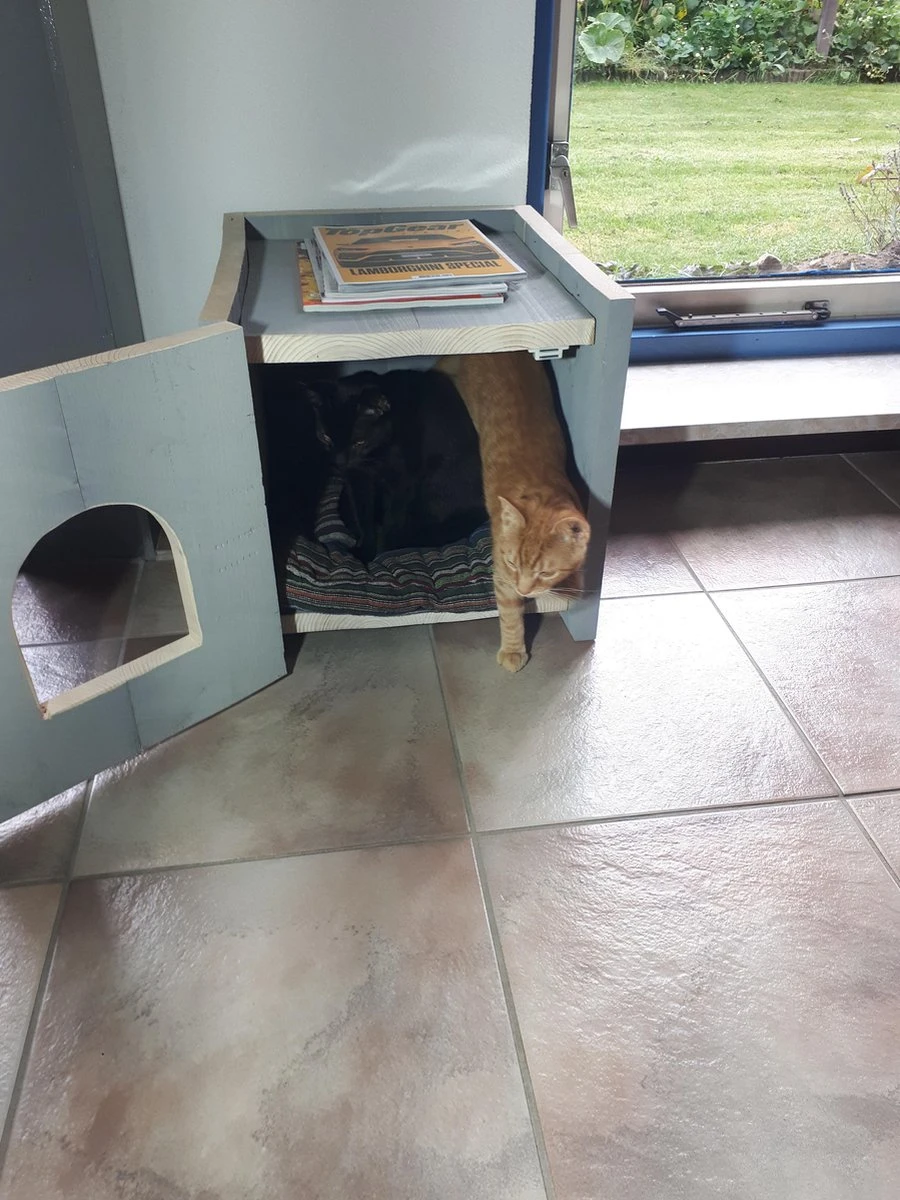 Bronneger Exclusive - Kattenhuis - XXL - Kattenbak Ombouw Kast - Kattenmand 4 Bronneger Exclusive - Kattenhuis - XXL - Kattenbak Ombouw Kast - Kattenmand - Afbeelding 4