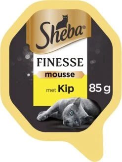 Sheba Finesse - Katten Natvoer - Mousse - Kip - 22 X 85 Gr -Kattenbenodigdheden Winkel 903x1200